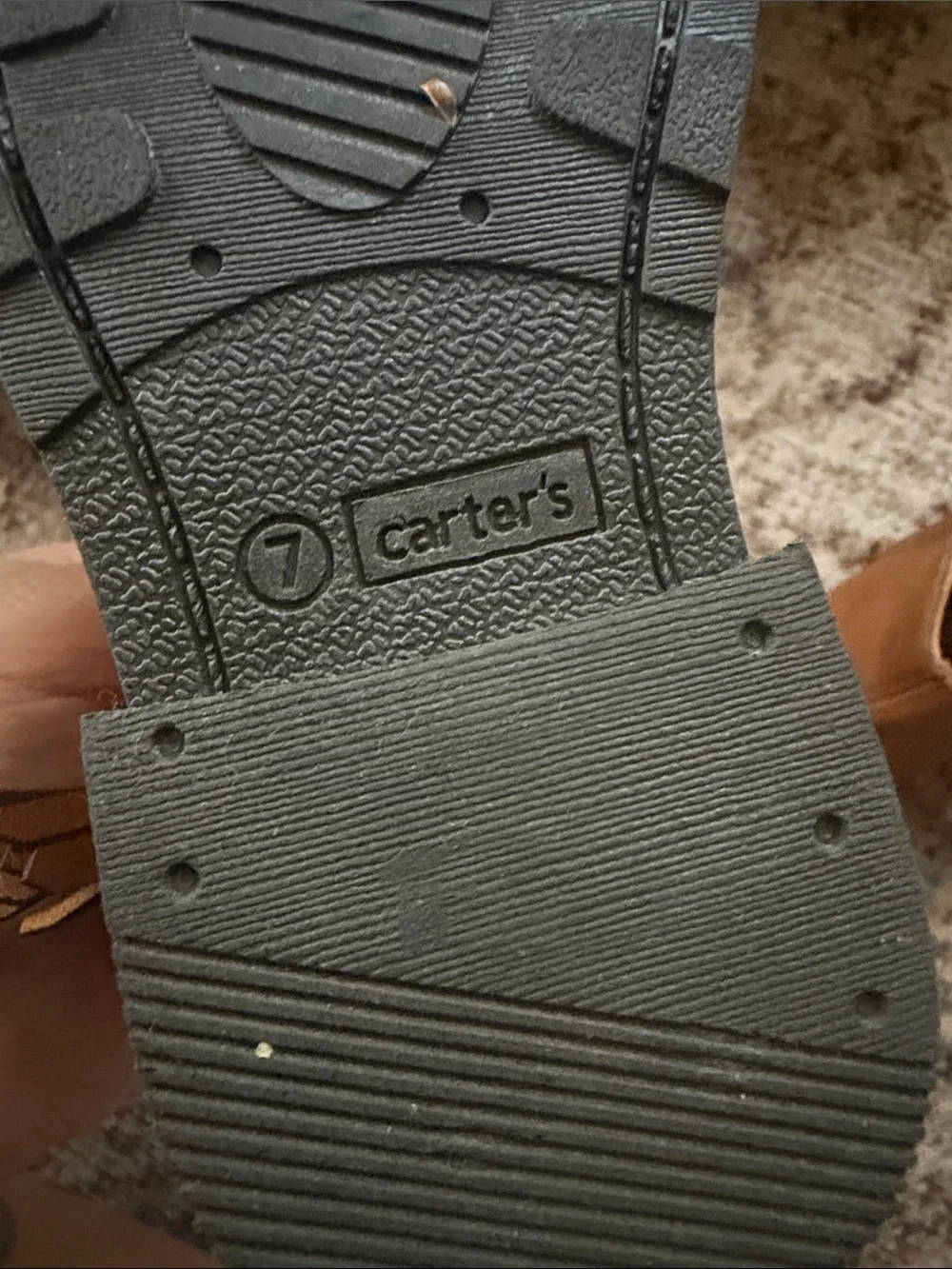 Carter's Girls Brown Tassel Ankle Boots